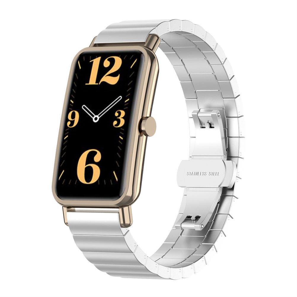 Watch Band Compatible for Huawei Watch FIT Mini Smartwatch Stainless Steel Metal Replacement Strap Smart Watch