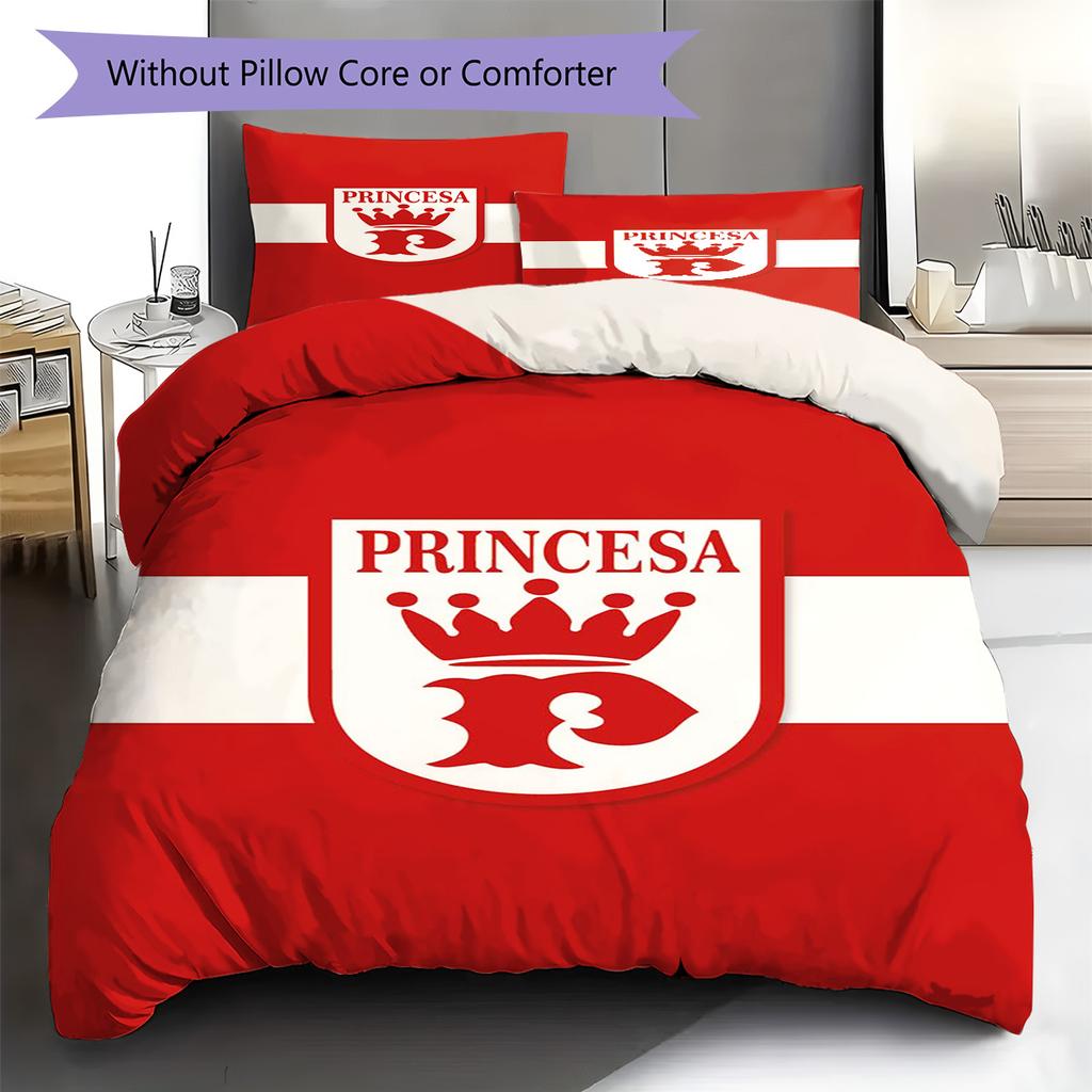 PRINCESA DO SOLIMÕES Pattern Bedding Set Quilt Cover Pillowcase Home Decor Gift (1 * duvet cover + 2 * pillowcase, without core)