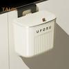 Hanging Trash Bin Strong Load-bearing Storage Easy Cleaning Attractive Bathroom Wall Mounted Trash Bin Home Improvement