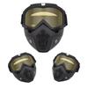 Modular Mask Detachable Goggles Motorcycle Racing Helmet Protective Face