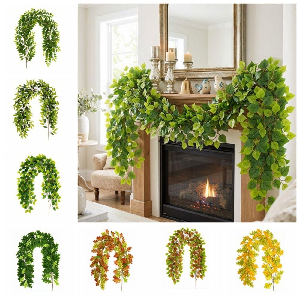 DIY Artificial Leaves Vine Artificial Foliage Artificial Wisteria Vine Garland Garden Decoration