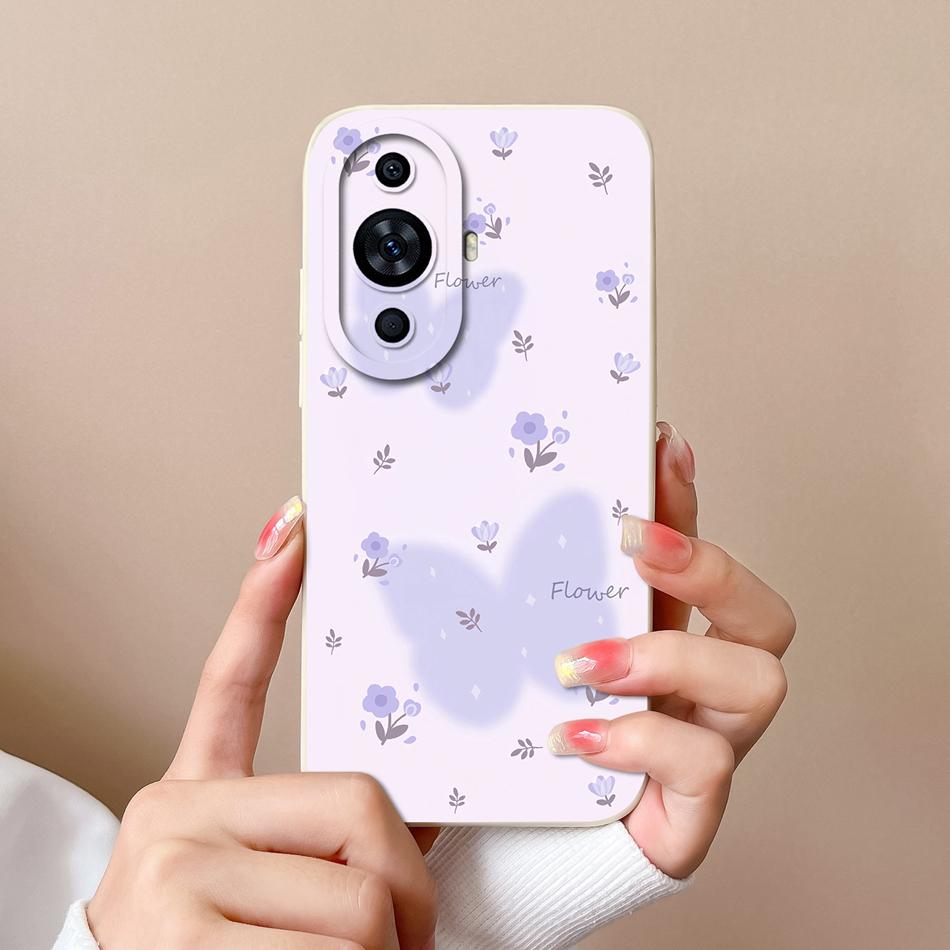 Чехол для телефона Huawei Nova 11 Pro Милый дизайн Полная защита Funda Для Huawei Nova11 11Pro Мягкие задние крышки из жидкого силикона