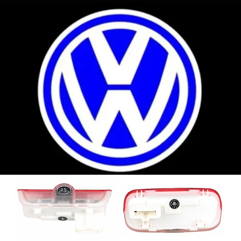 2pcs Car Door Welcome Lights LED Lamp for VOLKSWAGEN VW R LINE Rline Golf Tiguan CC Touareg Jetta Passat T-ROC Sharan Touran Bu2 wzpc7