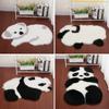 Faux Fur Rug Long-haired Panda Koala Animal-shaped Carpet Mats Living Room Bedroom Rug