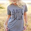 Женские модные футболки с круглым вырезом и надписью «Тетушка Медведь» в стиле Харадзюку, футболки с графическим принтом, топы