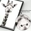 Black White Animal Giraffe Zebra Elephant Wall Art Canvas Painting Nordic Posters And Prints Wall Pictures For Living Room Decor