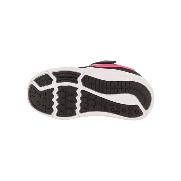 Nike Downshifter 7 Нескользящая Амортизация Устойчивая к истиранию Низкие Кроссовки для Малышей Черный Розовый Младенец и Малыш 869971-002