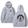 Volcom Men Oversized Long-sleeve Hoodie Hip-hop Fashion Casual Street Outdoor Y2K Fleece Autumn and Winter Sweatshirt Clothing