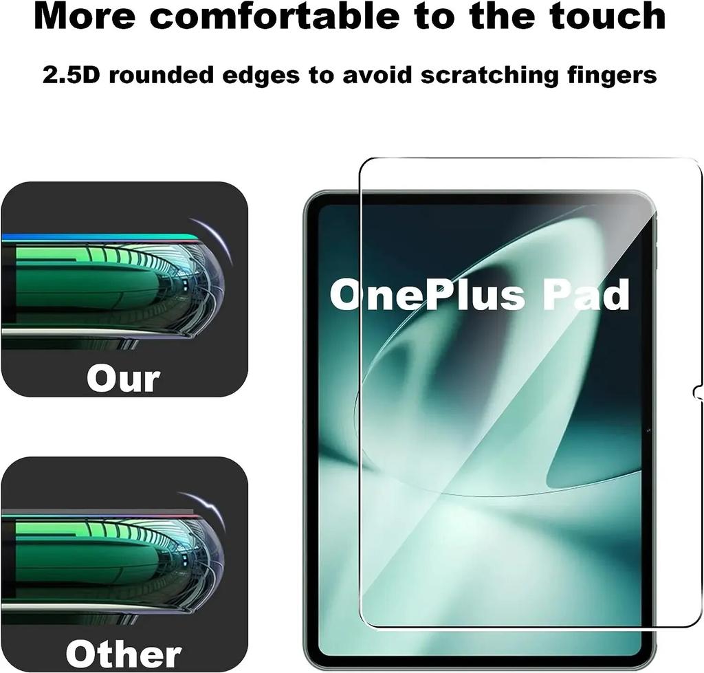 1/2/3 шт. Защитная пленка из закаленного стекла для OnePlus Pad 11,61 дюймов 2023, ультрапрозрачная защитная пленка без пузырьков для планшета One Plus