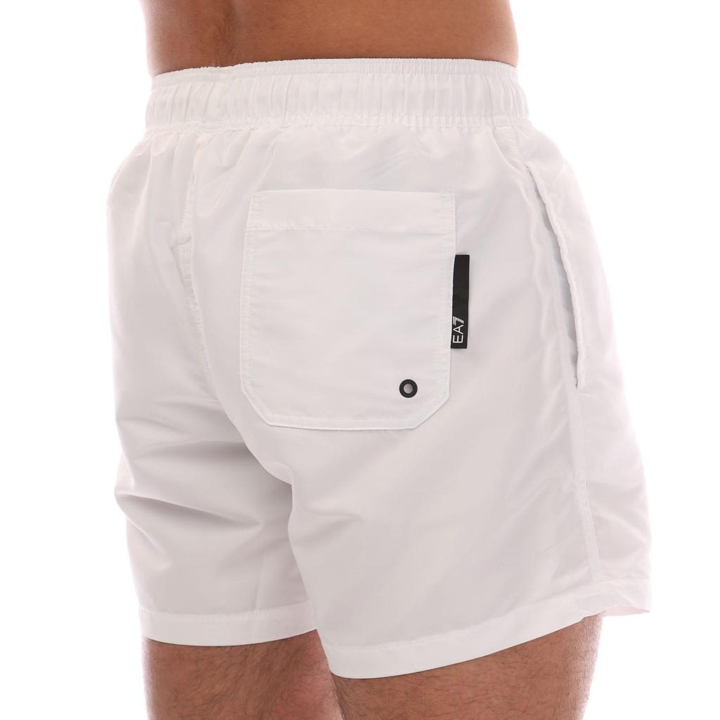 Emporio Armani Mens Logo Taped Swim Shorts