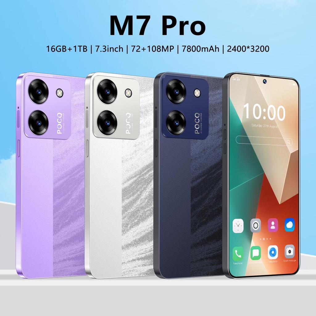 Смартфон M7 Pro: Высококлассный Android, 16 ГБ ОЗУ, 1 ТБ памяти