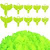 100 Pcs Fishing Hook Bonnets Treble Hook Safety Holder Covers, 5 Sizes, Green
