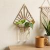 Wooden Wall Hanging Planter Shelf Home Ornaments Wall Mounted Planter  Office