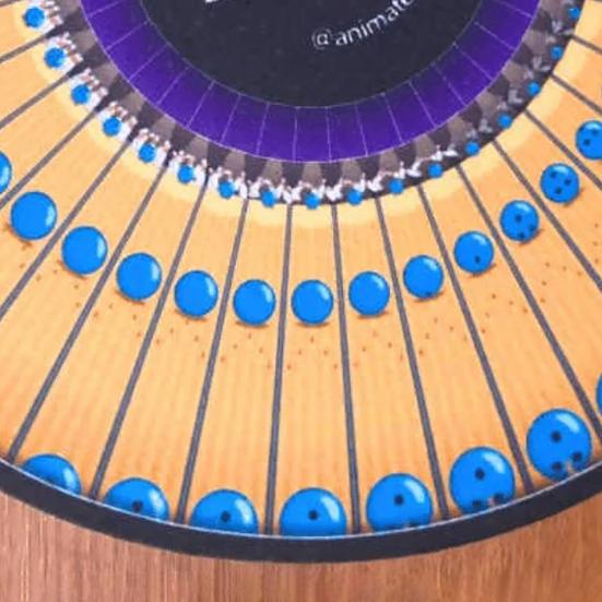 2Pcs Zoetrope Slipmat 12 Inch Animated Optical Illusion Turntable Mat Visual Art Meets Vinyl Culture Non-Slip Felt Record Player Pad for Vinyl