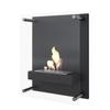 Wall Mounted Bioethanol Fireplace GLASS with Glazing