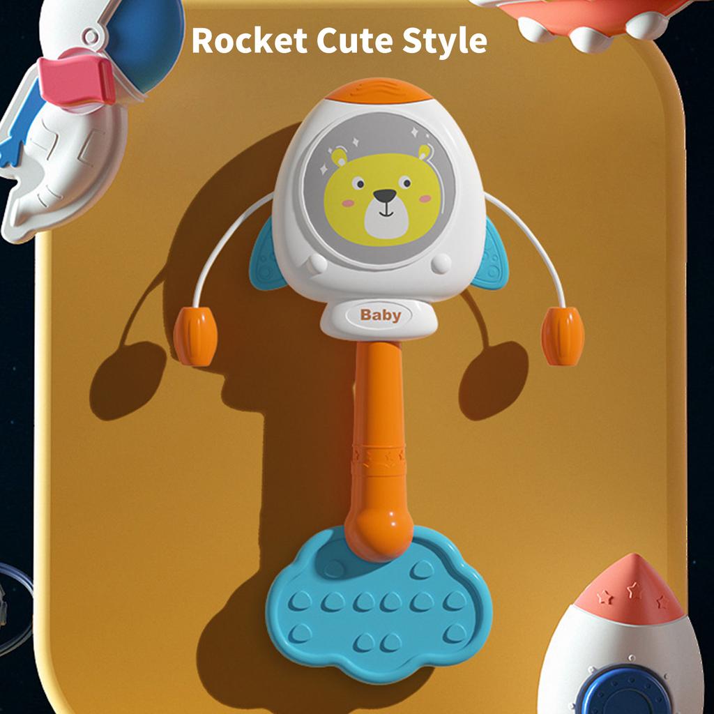 Ручная детская мультяшная игрушка-погремушка в виде животного для слуховой и сенсорной стимуляции, детская игрушка-погремушка в виде животного