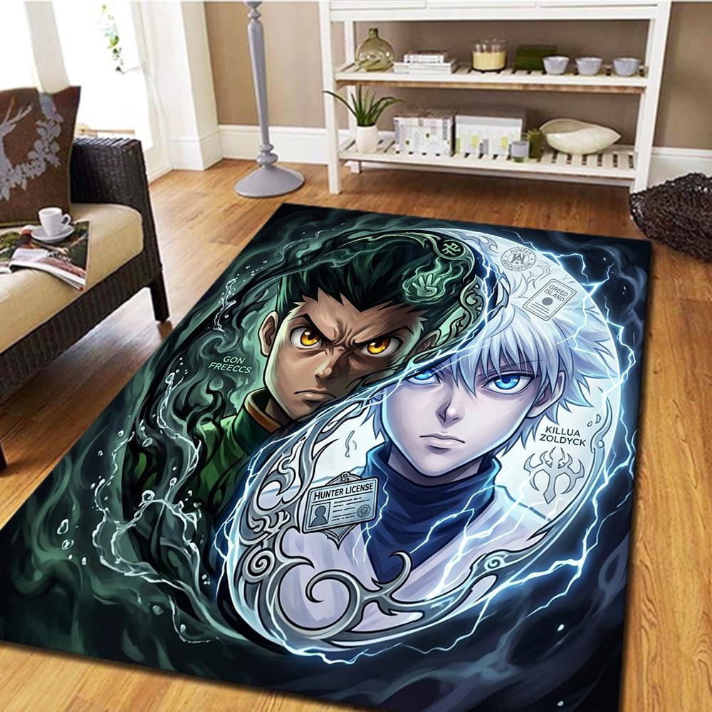 Hunter x Hunter Bedroom Carpet, Living Room Rug, Home Decor Cool Movie Mat Play Floor Mat -HE28