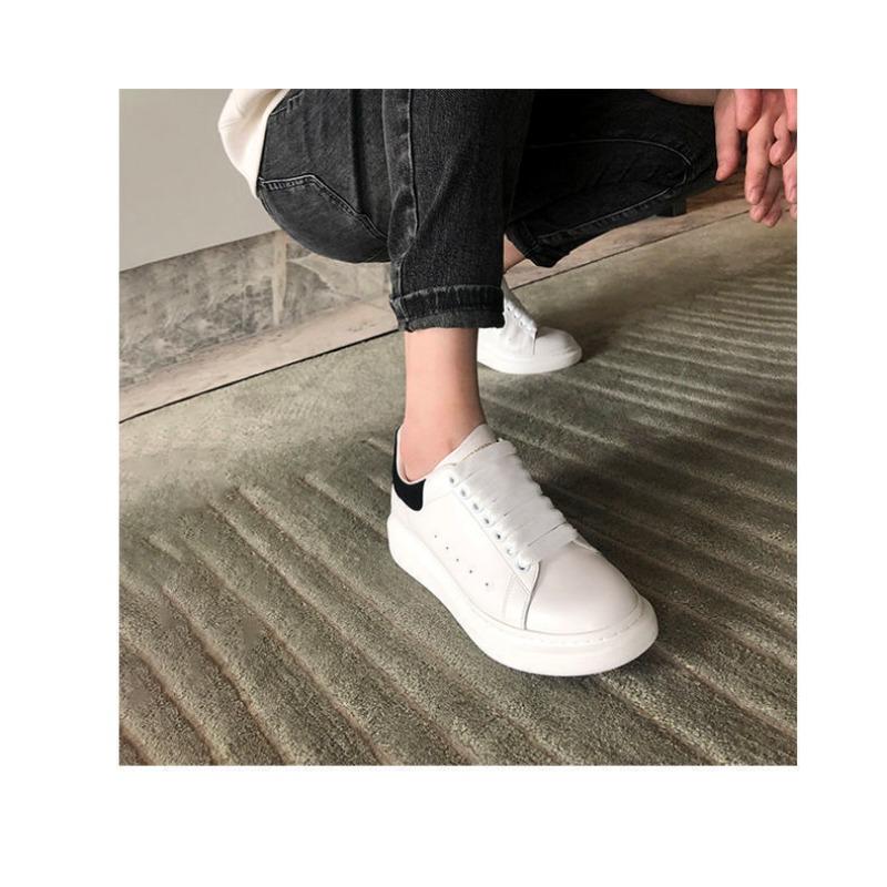Women Thick Sole White Sneakers Casual Platform Height Increasing Fashion Shoes