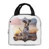 Jack Russell Dog At Sunset Insulated Lunch Bag for Women Office Cooler Thermal Food Box Tote Leakproof Lunch Boxes Container