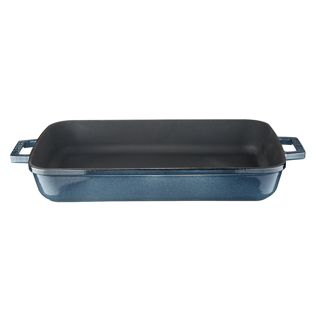 Lava Чугунная прямоугольная премиум. Двойная ручка, 26х40см.