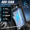 Электровелосипед Vitilan U3 750W с бесщеточным двигателем - Запас хода 48+, Грузоподъемность 330 фунтов, Для велосипедистов ростом 5'3" - 6'5", 7-скоростная трансмиссия Shimano, 48В ЖК-дисплей