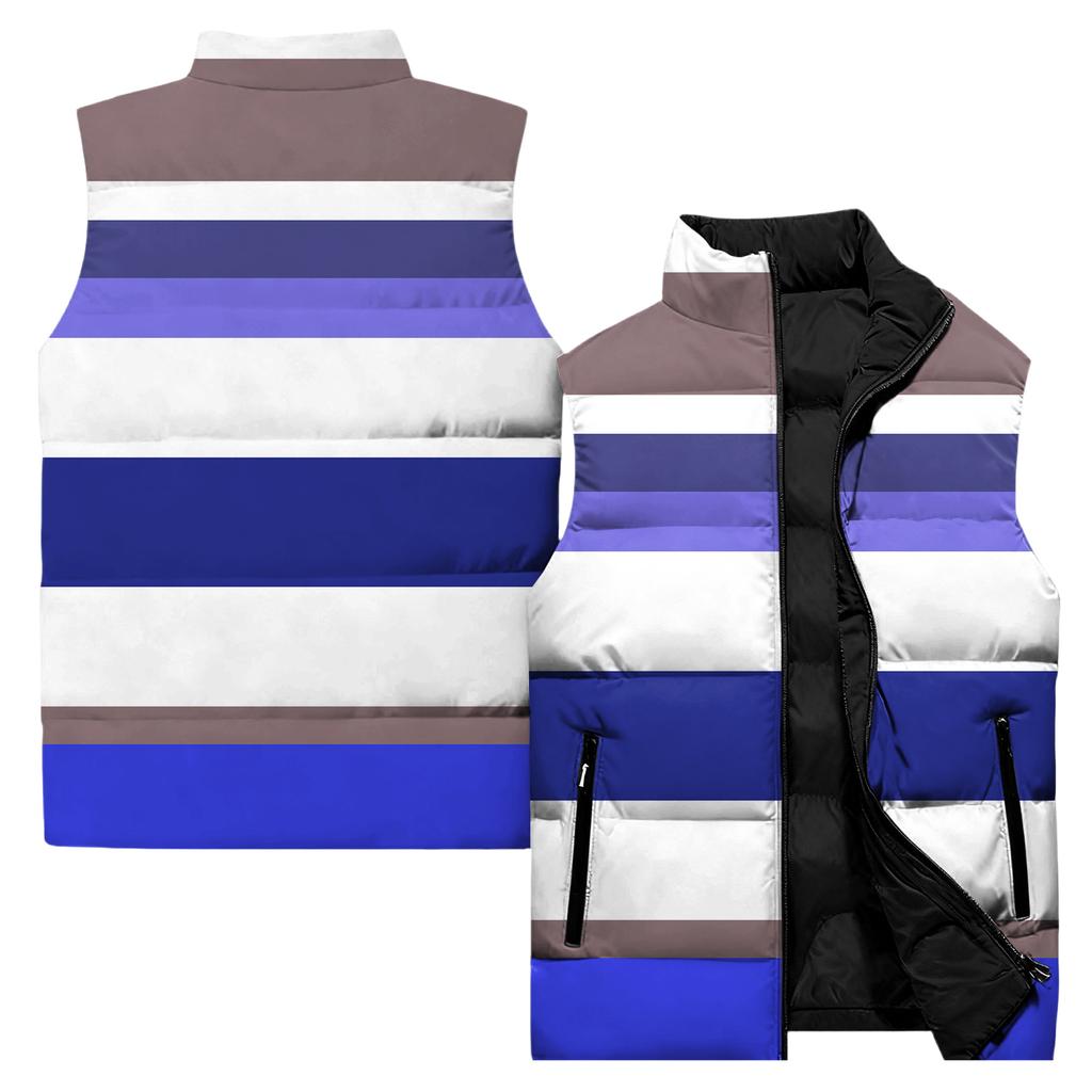 Ladies' Casual And Fashionable Sleeveless Vest Conventional Pattern Cotton Jacket