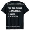 Funny Two Things I Hate Most Gingers Graphic T-shirts Men Women's Fashion Casual Tshirt 100% Cotton Loose Oversized T Shirt