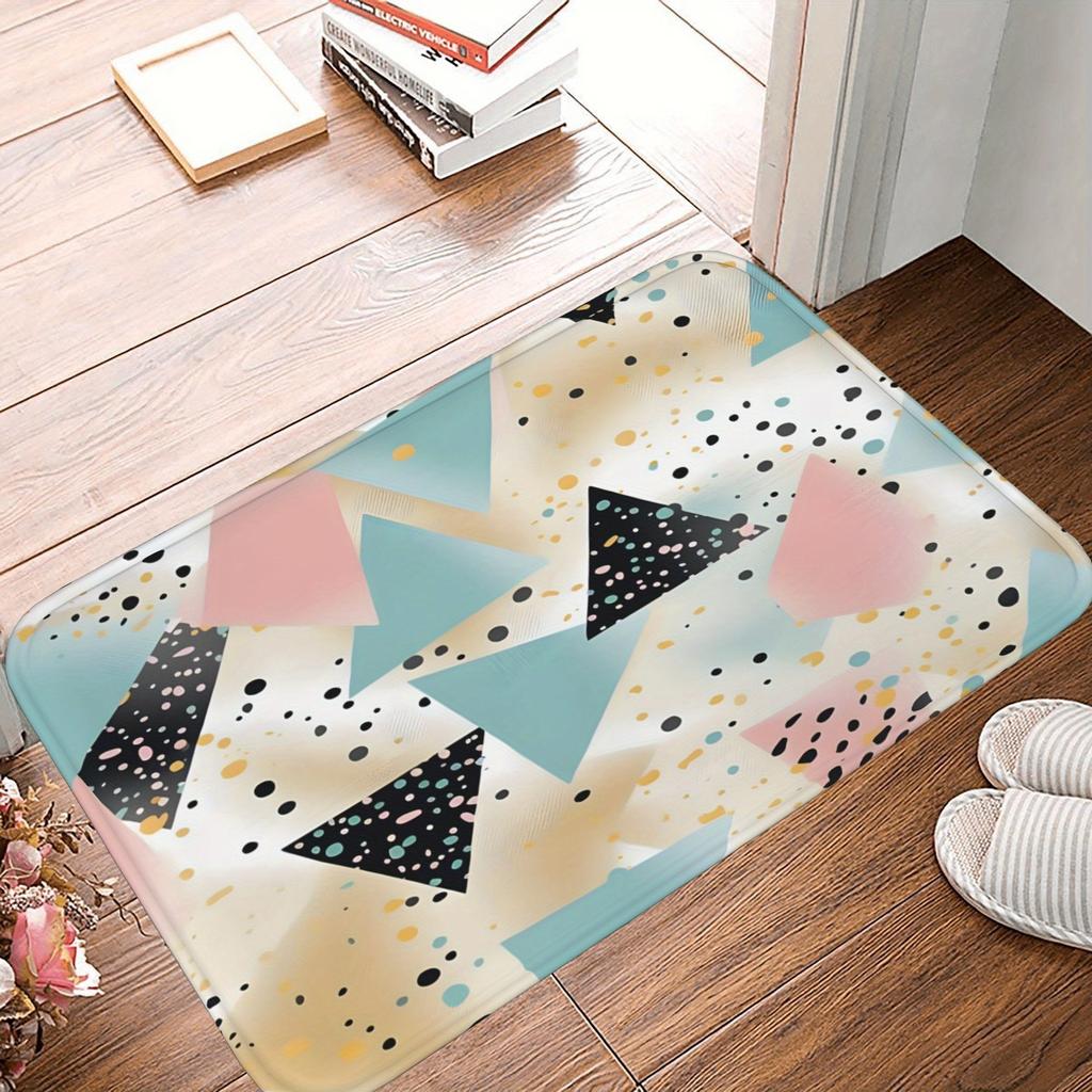 1 шт. Коврик для кухни с 3D-рисунком, Нескользящий придверный коврик, Поп-дизайн, Коврик для ванной комнаты, Коврик для ванной, Ковер для дома, Декор для раковины, Прачечной