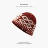 Women's Woolen Beanie with Ear Protection and Plush Lining - Ideal for Big Head Circumference, Small Face, Autumn/Winter