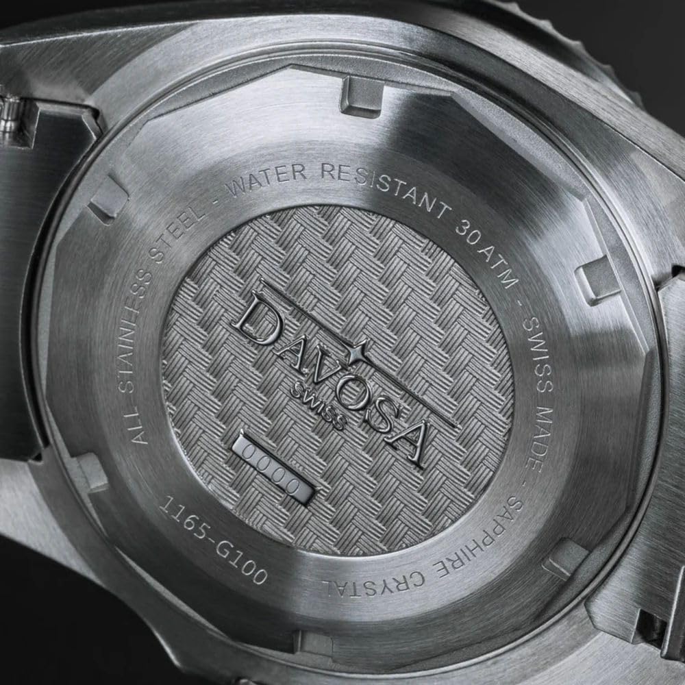 Механические часы-автомат 30 АТМ Водонепроницаемые Ternos Сделано в Швейцарии Серебристые [Davosa] 161.538.04 Мужские