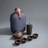 Purple Sand Travel Teaware Set One Pot Four Cups Portable Crack Cup Kung Fu Tea Set Chinese Purple Sand