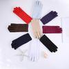 Fashion Luxury 1pair Women Summer Spandex Gloves Women Sunscreen Thin Stretch Pure Color Thin Gloves Tight Ladies Drive Gloves