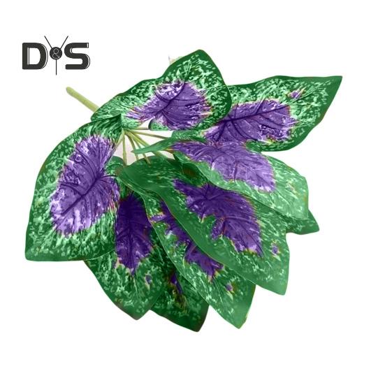 1 ветка изысканного мастерства, искусственное зеленое растение, не требует воды, полезно, 9 головок, искусственный лист периллы, украшение для искусственного растения