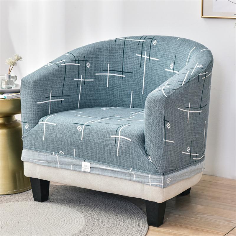 Эластичный чехол для дивана из спандекса с геометрическим узором, расслабьтесь, растягивайтесь, одноместный чехол для клубного дивана, защитный чехол для кресла в гостиной