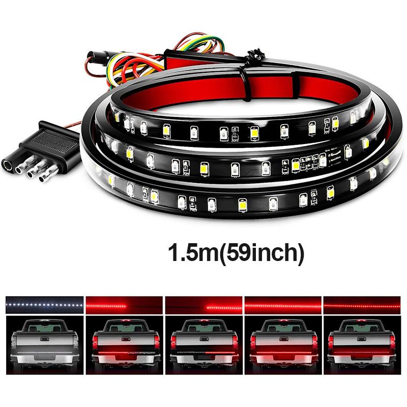 12V 24V Car LED Tailgate Strip Light Bar Driving Brake Turn Signal Lamp for Pickup SUV Jeep 120cm/150cm