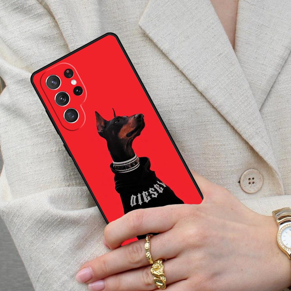 Doberman Dog Cell Phone Case for Samsung Galaxy S26 Ultra S25 S24 S23 S22 S21 S20 Note10 Cover