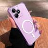 Чехол для realme C53, C51, Note 50 4G, Милый, Угловые подушки безопасности, Пастельный, Матовый, Магнитный корпус, Полуударопрочный чехол для телефона