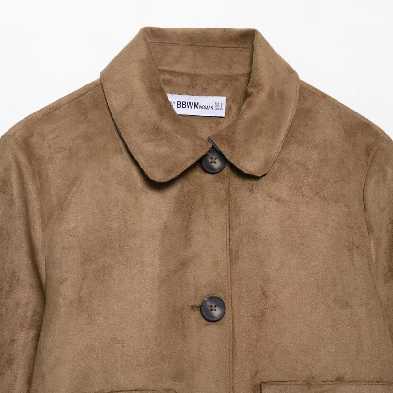 Araltay New Arrival Fashion Style Women's Clothing Fashionable All-Match Suede Effect Short Jacket 4968224