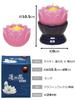 Maruesu Buddhist Altar Large Lotus Flower with Suitable for Obon and Buddhist 9 x 9 x 11 cm Supplies, Candle, 24-Hour Long-Lasting, Pink, Candlestick,