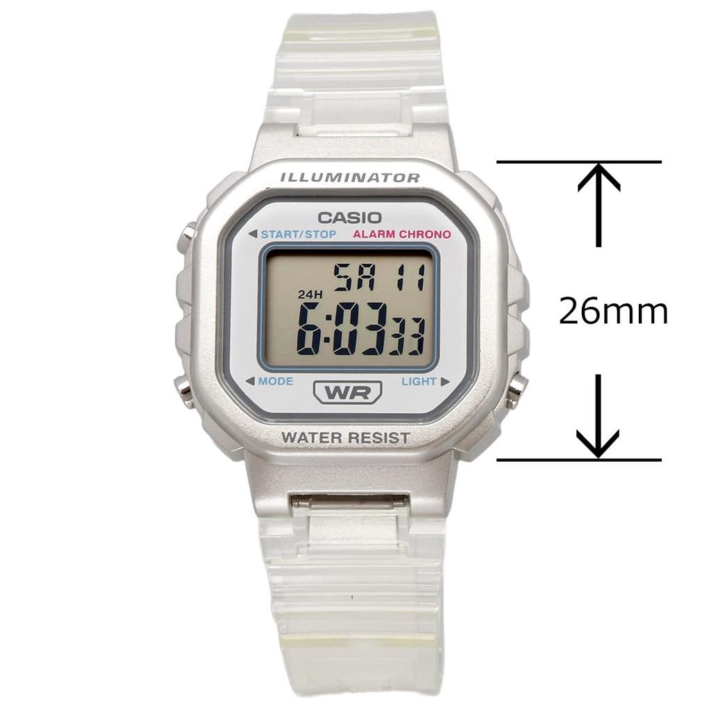 Casio Цифровые часы LA-20WHS-7A, Прозрачные, для женщин и девушек, Детские, Модель для зарубежного рынка [Параллельный импорт]
