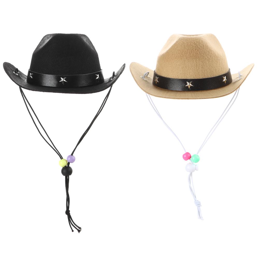 Summer Pet Accessories Adjustable Dogs Cat Caps Cowboy Hats Pet Dog Hat Dogs Cats Headwear