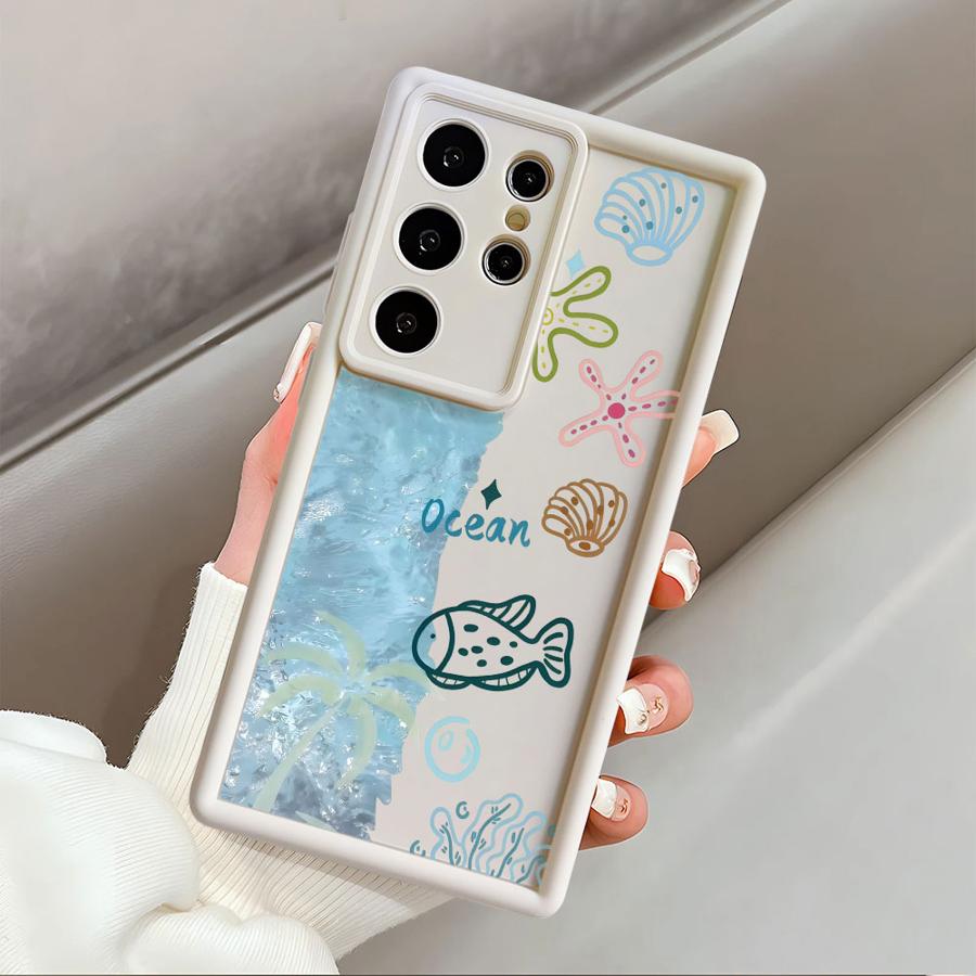 Чехол для телефона Samsung Galaxy S25 Edge S25 Ultra S22 S24 Plus S23 FE S20FE S21 S24Ultra Мягкий чехол Цветные звезды