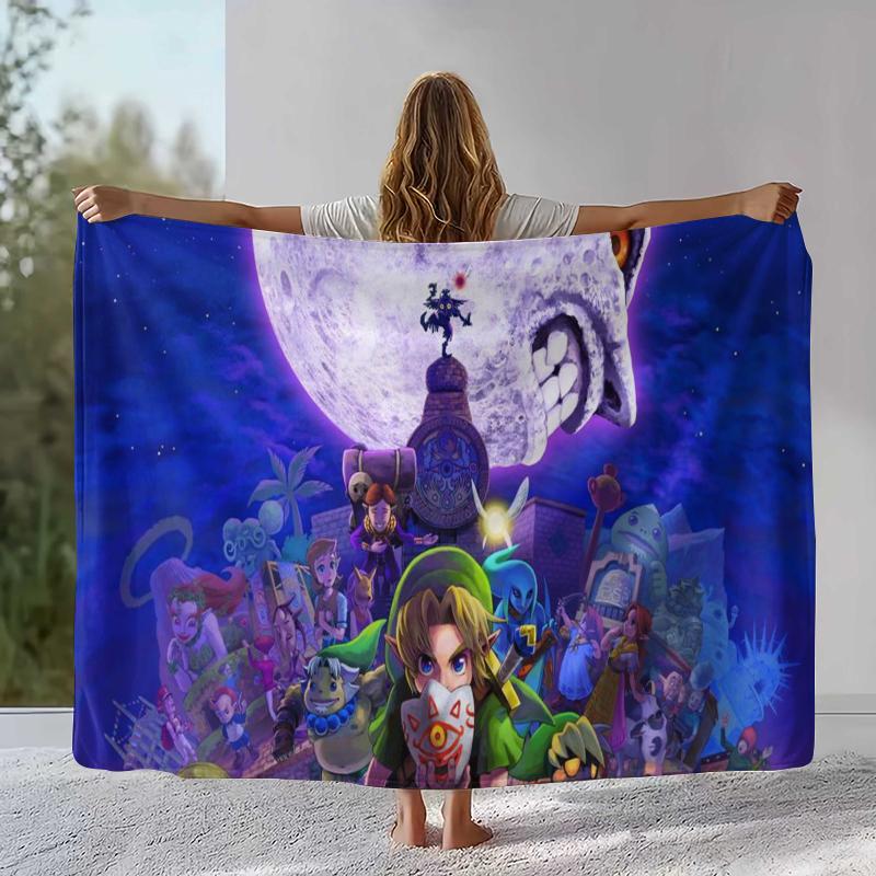 Ретро Z-Zelda Мультяшный Линк Игры Фланелевое Одеяло, Ультра Мягкий Теплый Плюшевый Плед для Дома Спальни Кровати Дивана Походного Пикника Ребенка