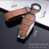 Key Case Cover for BYD Song Plus Atto 3 Han EV Tang DM Qin Seal Dolphin Leather Metal Remote Fob Holder Keychain Car Accessories