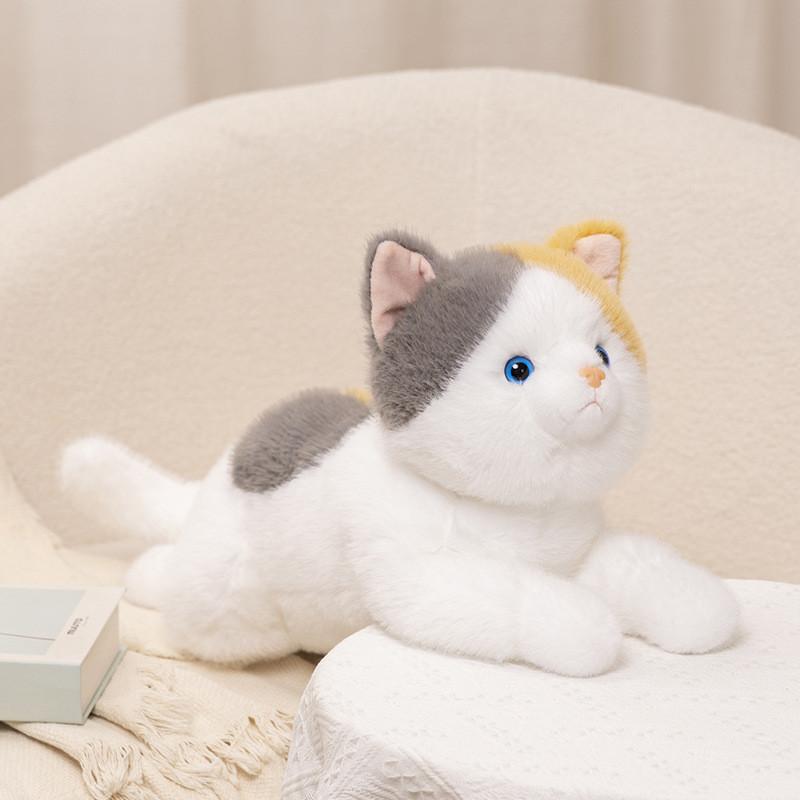 Adorable Plush Cat Toy Realistic Cute Kitten Doll For Companionship And Gifts