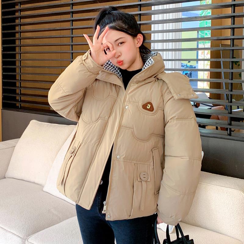 Autumn and winter new hooded bread clothes thickened down cotton-padded clothes women's loose cotton-padded clothes short warm cotton-padded jackets