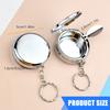 Portable Ashtray Keychain for Car Use Fireproof Alloy Ashes Holder Keyring Smokings Accessories for Indoor and Outdoor