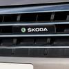 mhwql6 1/2PCS Car Decorative Light LED Front Hood Grille Emblem Badge Decor For Skoda Octavia Fabia RS Kamiq Kodiaq Rapid SCALA Superb