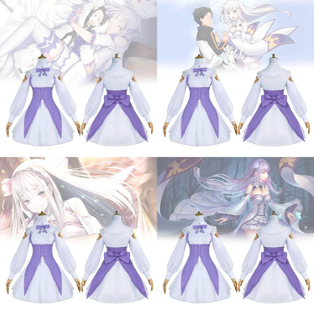 Очаровательный косплей Эмилии из Re Zero: Жизнь с нуля в другом мире для фанатов