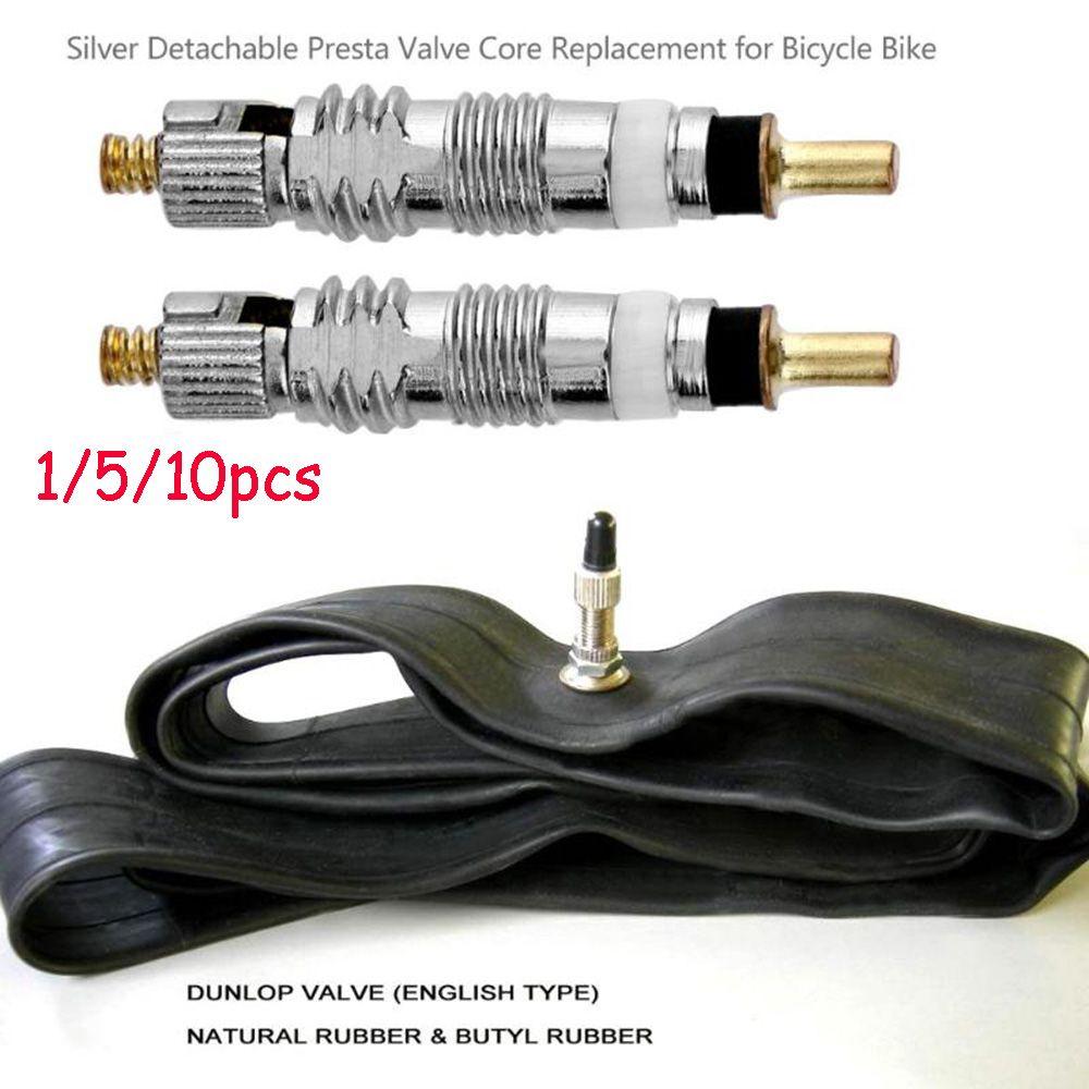 Велосипедный запасной сменный серебряный съемный французский воздушный насос для велосипедной шины, сердечник клапана Presta